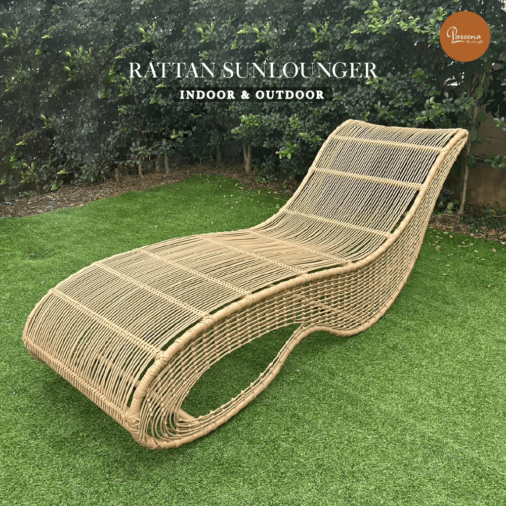 เตียงริมสระ หวายเทียม PAREENA DECOR รุ่น COCOA CURVE SUNBED เตียงอาบแดด_1